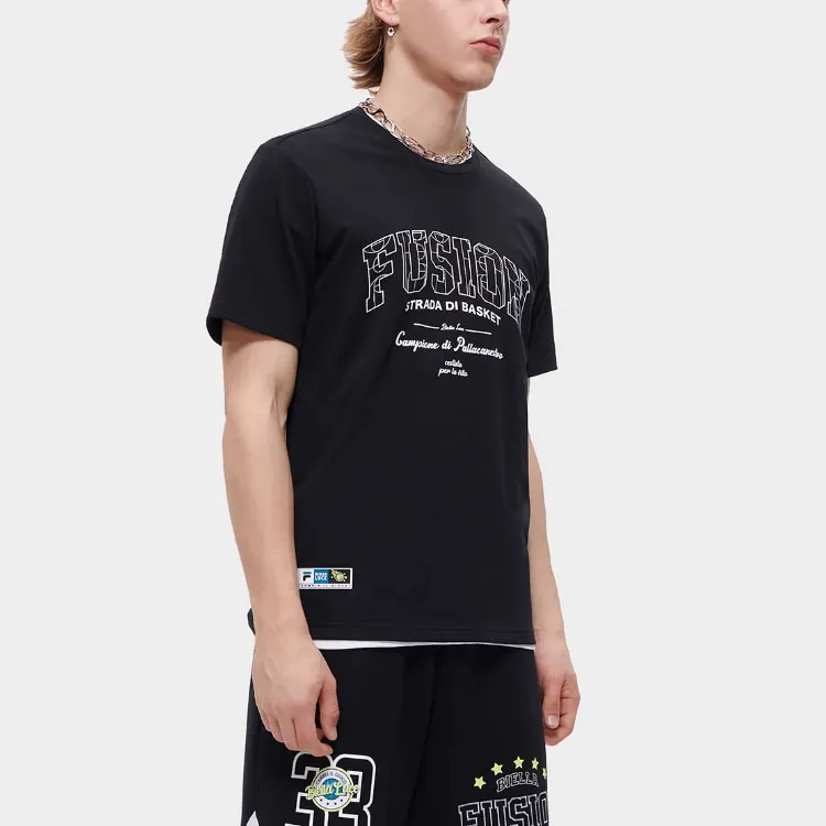 FILA FUSION SS23 T Shirt Men's Black-3