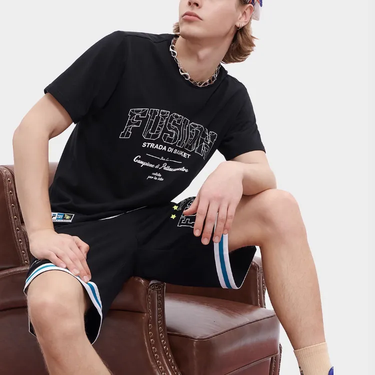 FILA FUSION SS23 T Shirt Men's Black-8