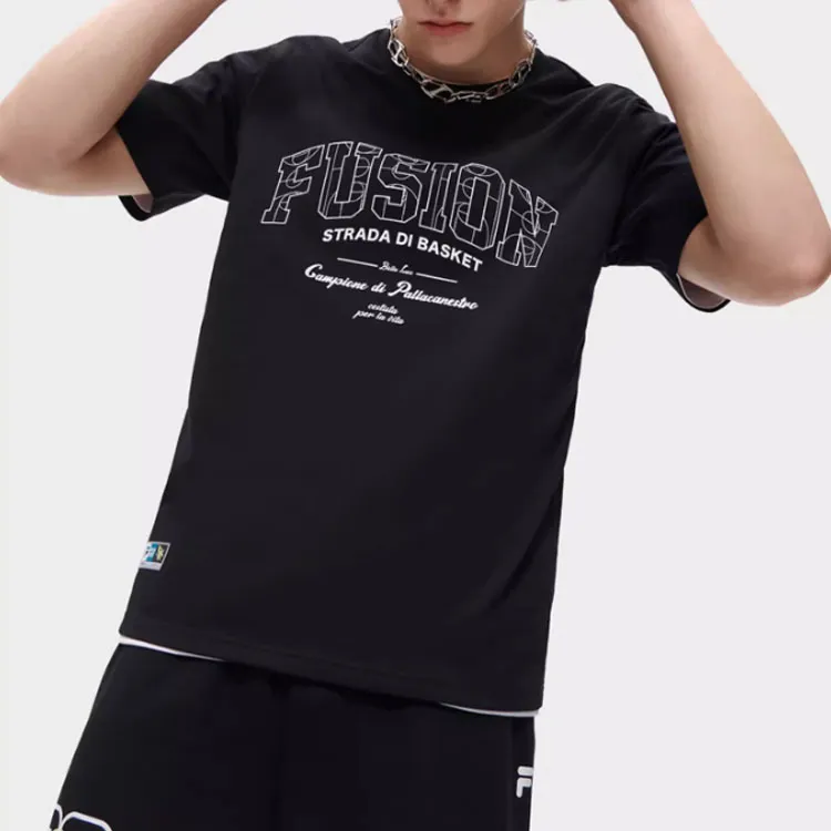 FILA FUSION SS23 T Shirt Men's Black-2