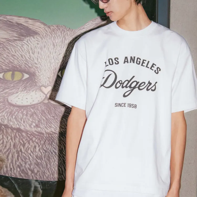 MLB Los Angeles Dodgers T Shirts Men White-2