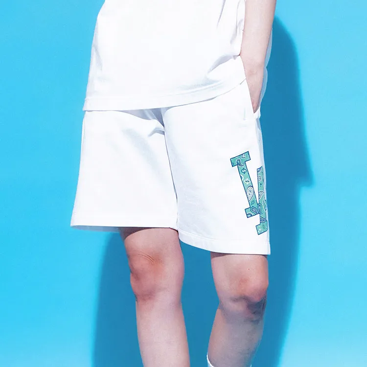 MLB Mlb Cashew Flower Casual Shorts Unisex White-2
