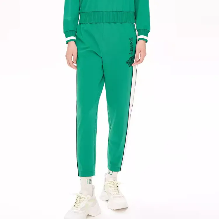 XII BASKET Casual Pants Women's Green-3