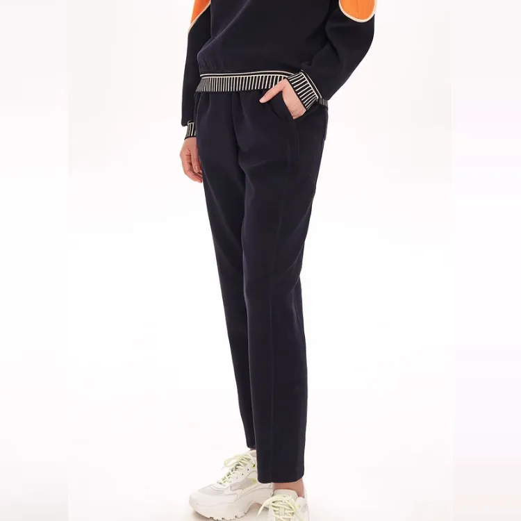 XII BASKET Casual Pants Women's Navy Blue-5