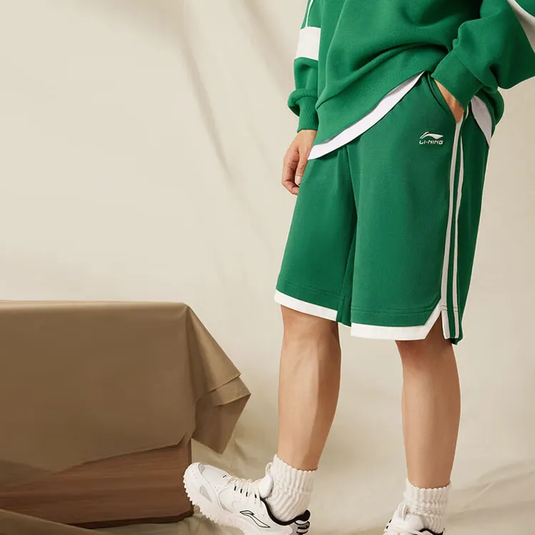 LINING Sports Life Collection Casual Shorts Men Cool Pine Green-3