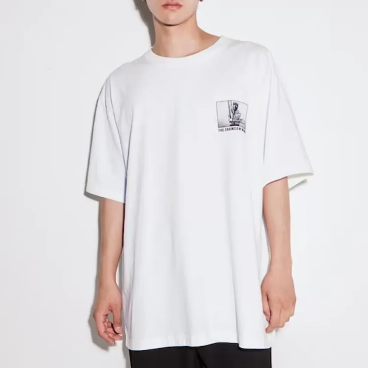 UNIQLO X Chainsaw Man Co branded Series T Shirts Unisex White-3