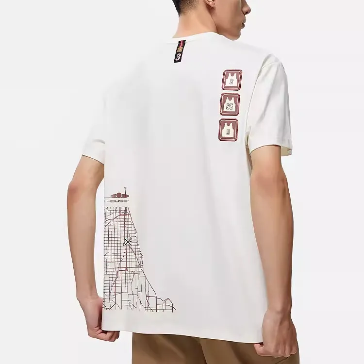 LINING Wade Collection T Shirts Unisex Ecru-3
