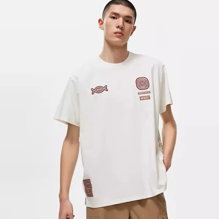 LINING Wade Collection T Shirts Unisex Ecru-2
