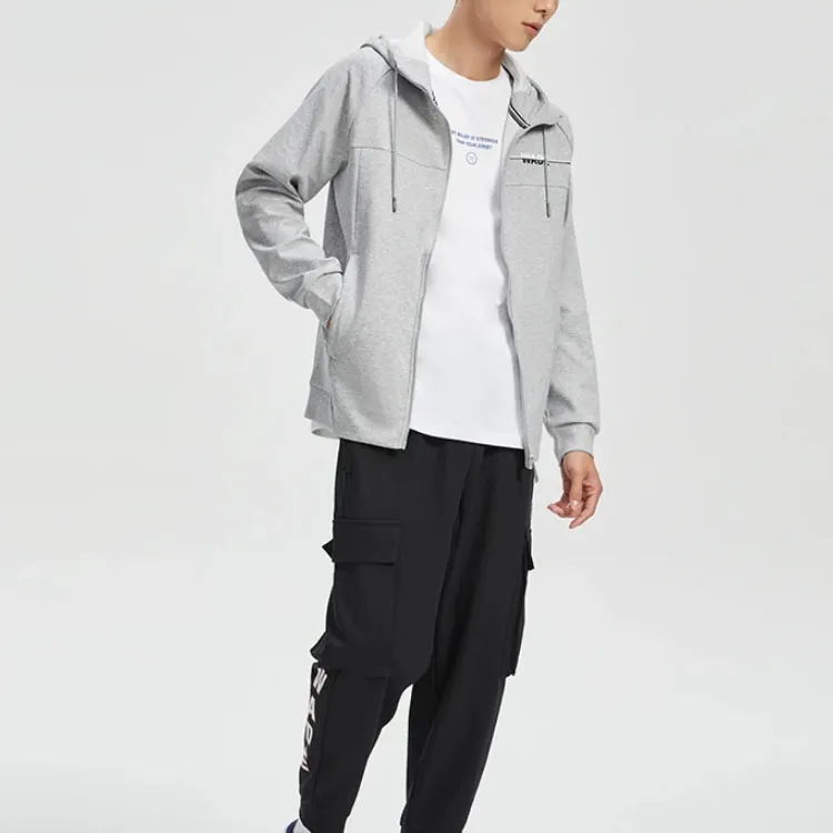 LiNing Jacket Men's Heather Gray Brick Gray-2
