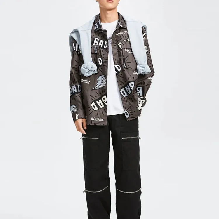 LINING Shirts Men Black Gray-2