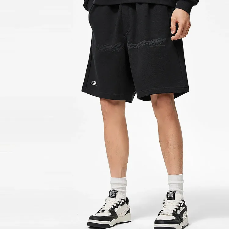 LINING Skateboard Casual Shorts Men Black-2