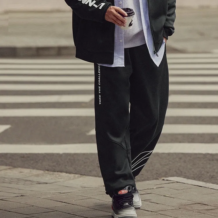 LiNing Sports Lifestyle Collection Sports Fashion Collection Knitted Sweatpants Men's Black-2