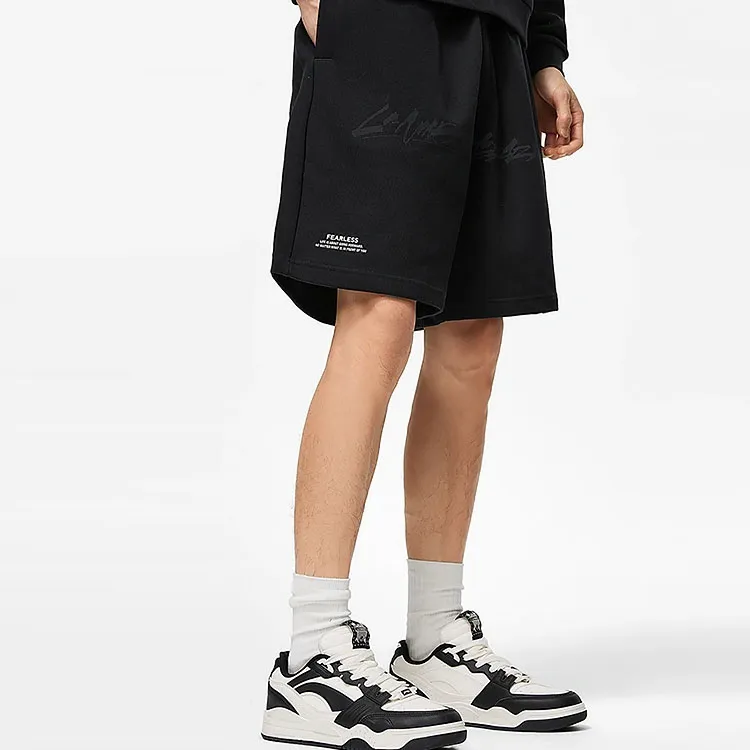 LINING Skateboard Casual Shorts Men Black-3