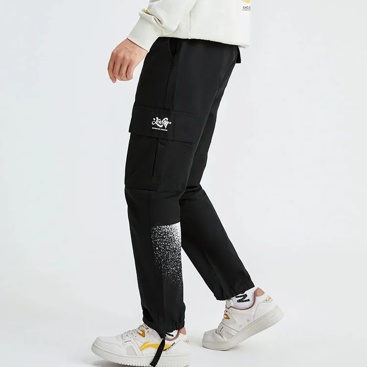 LiNing Skateboard Casual Pants Men's Black-3