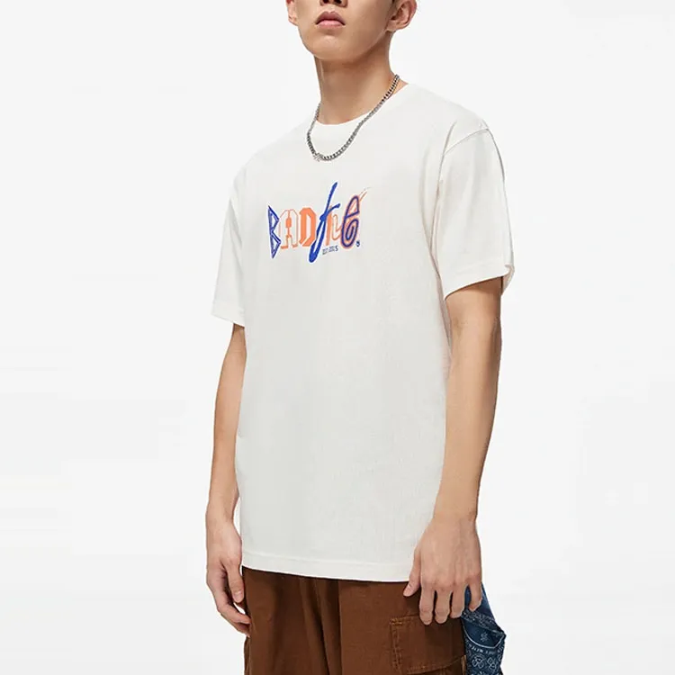 LiNing Drop Shoulder Sleeve T Shirt Men's Ivory-2