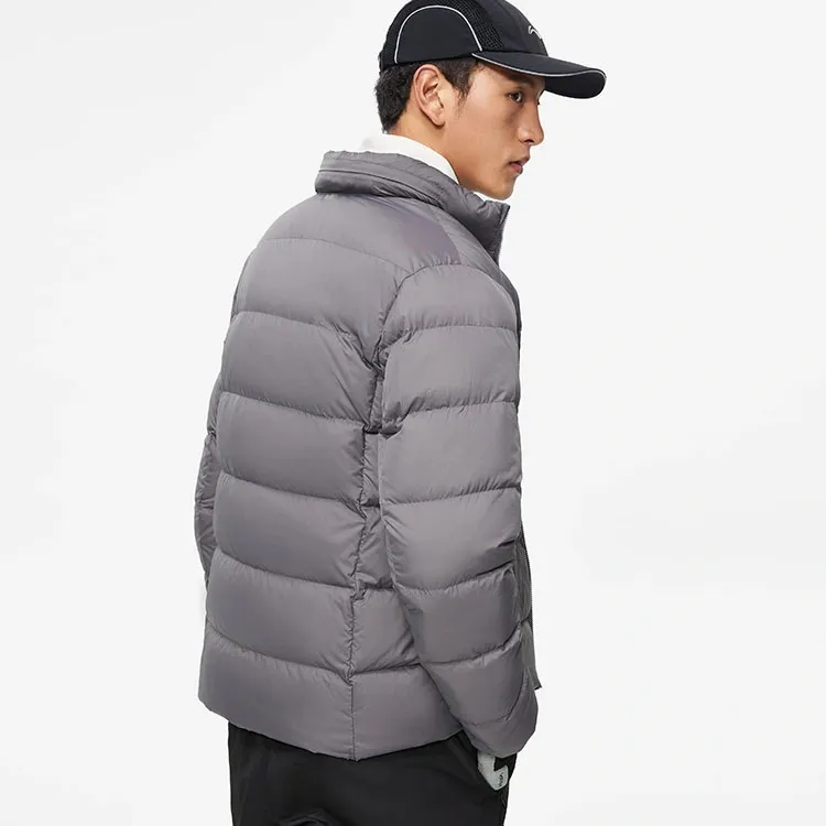 LiNing Fitness Series Down Jacket Men's Smoke Ink Gray-4