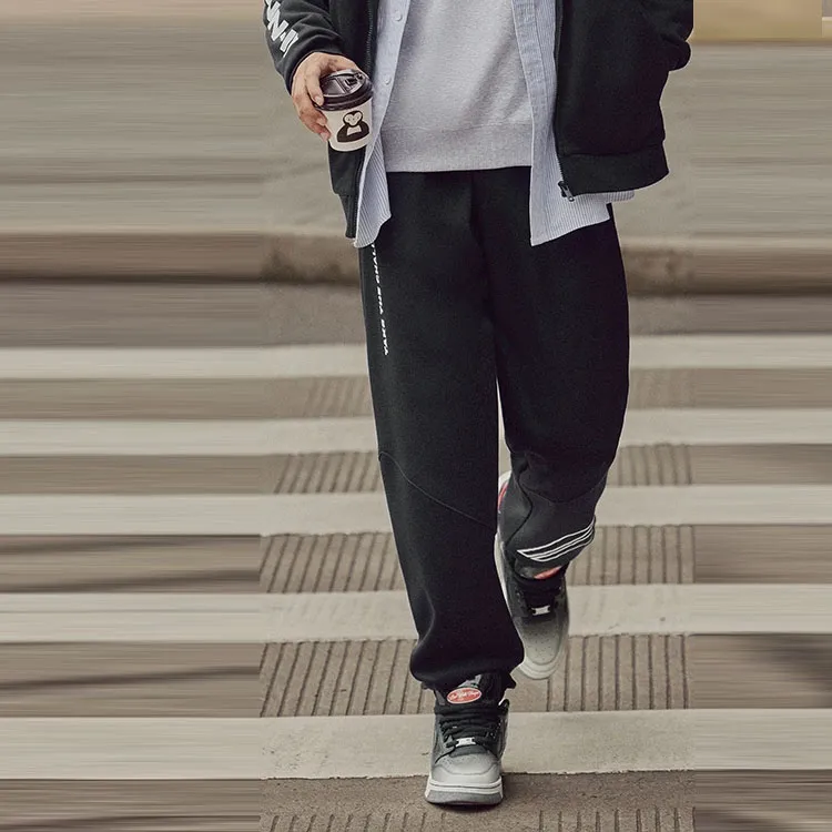 LiNing Sports Lifestyle Collection Sports Fashion Collection Knitted Sweatpants Men's Black-3