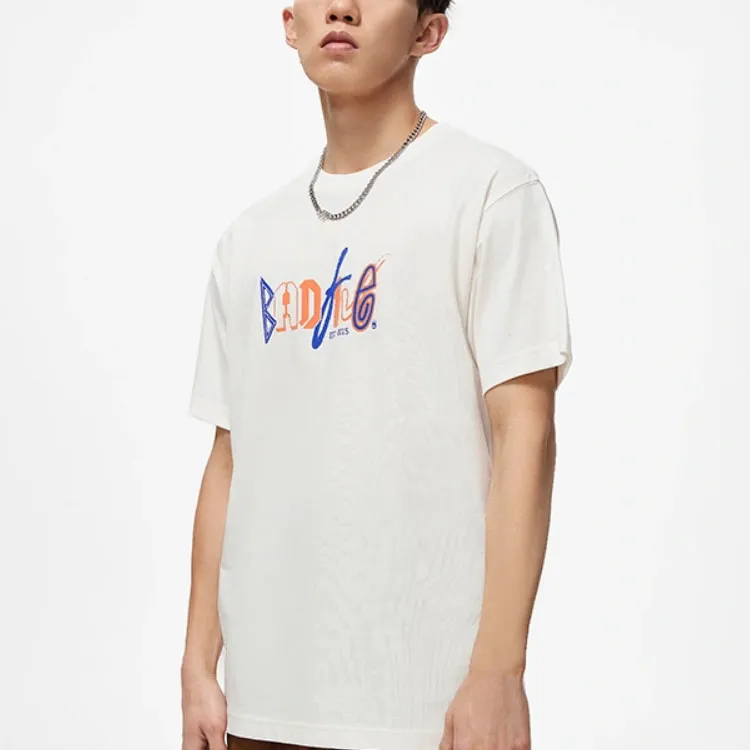 LiNing Drop Shoulder Sleeve T Shirt Men's Ivory-5