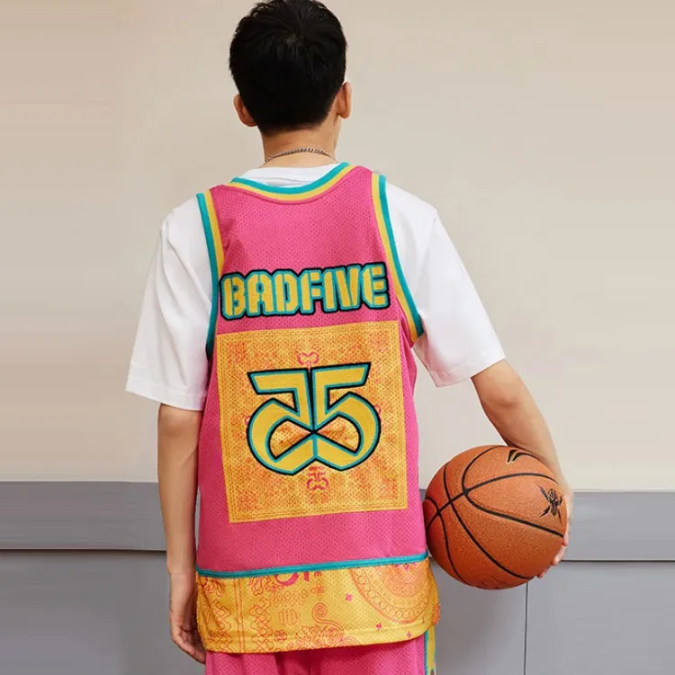 LiNing Basketball Jersey Men's Pink-4