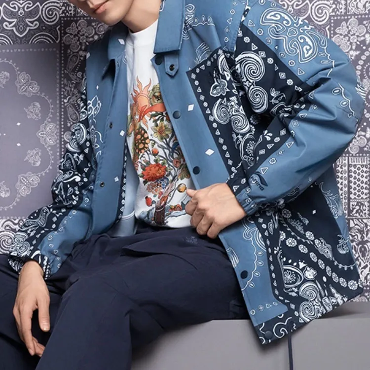 LiNing Sports Lifestyle Collection Sports Trendy Collection Jackets Coats Unisex Blue-5