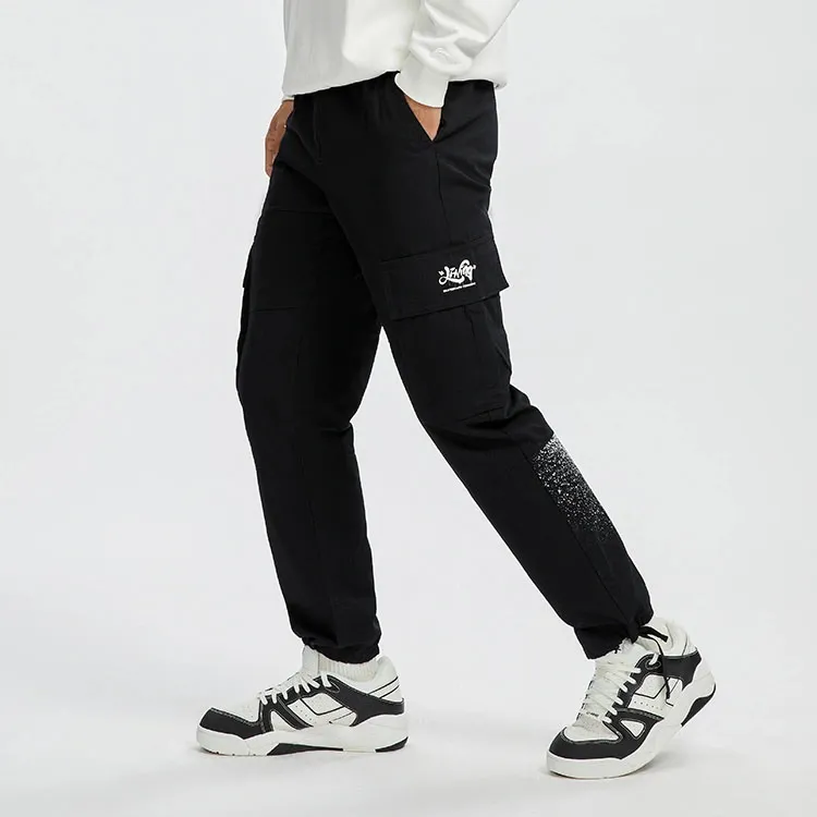 LiNing Skateboard Casual Pants Men's Black-6