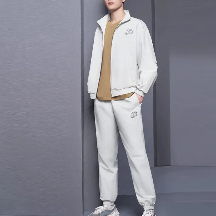 LiNing Sports Trend Series Jacket Fall Men's Water Mist Gray-5