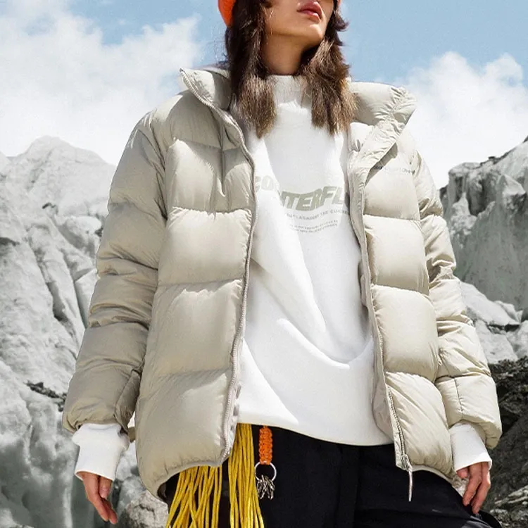 LiNing CF Down Jacket Unisex Rock Ridge Gray-2