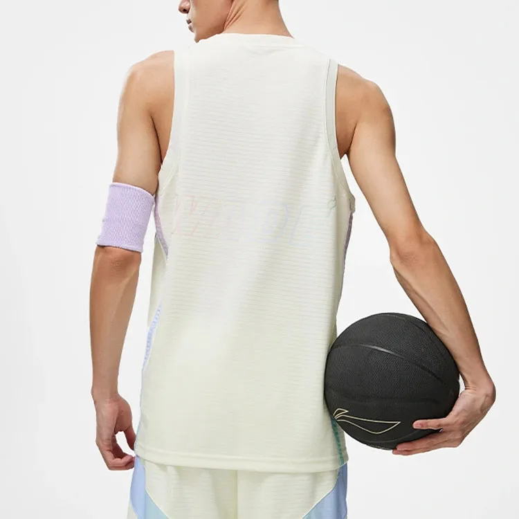 LINING Tank Tops Men White-4