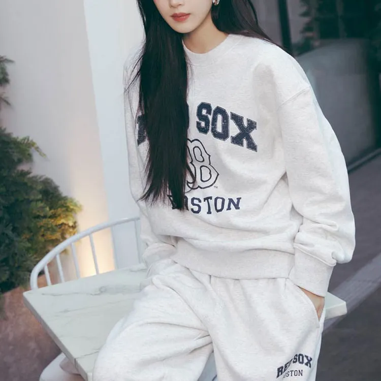 MLB Varsity Sweatshirts Unisex Gray-3