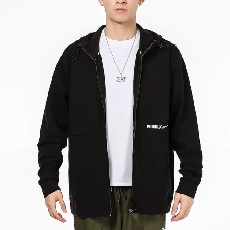 PUMA Spring And Autumn Jacket Men's Black-5