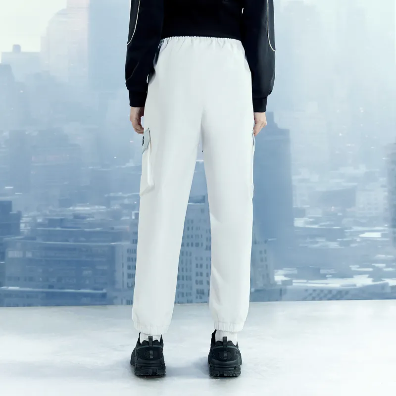 FILA FUSION URBAN TECH Knitted Sweatpants Women's Standard White-4