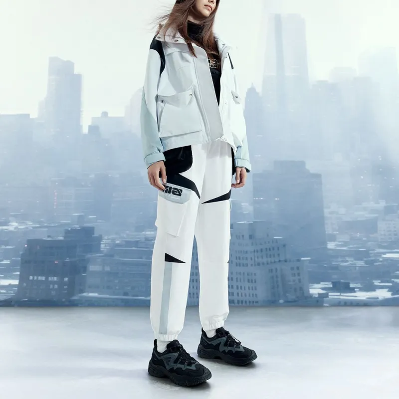 FILA FUSION URBAN TECH Knitted Sweatpants Women's Standard White-2