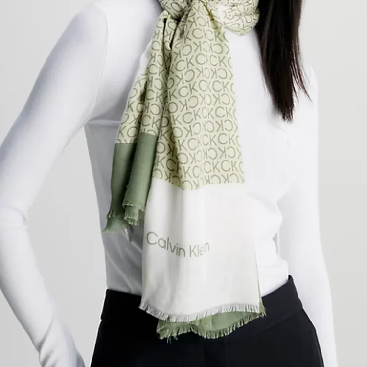 CK/Calvin Klein Knit Scarves Women's Green-1