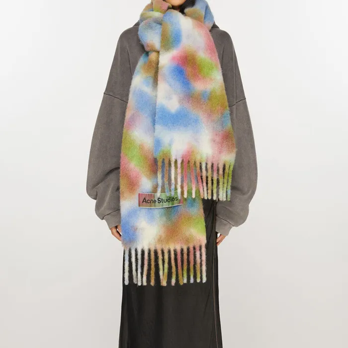 Acne Studios Tie dye Brushed Scarf-1