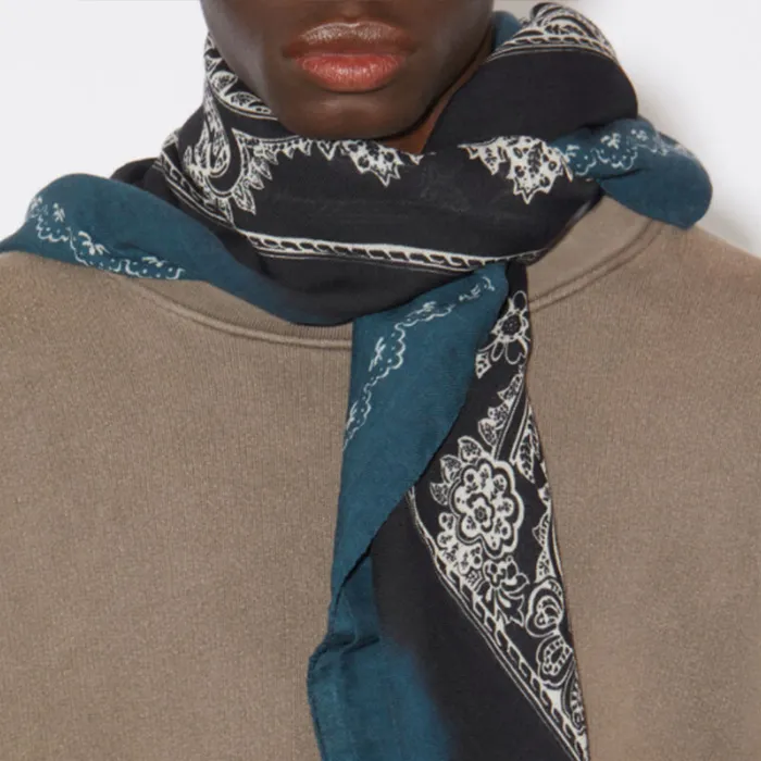 Acne Studios Paisley print Wool Scarf-1