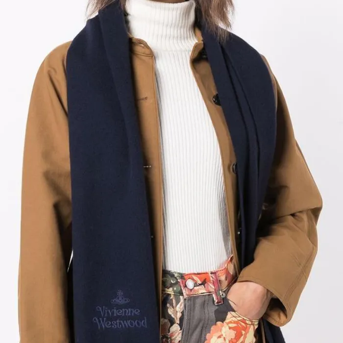 Vivienne Westwood Knit Scarves Women's Blue-4