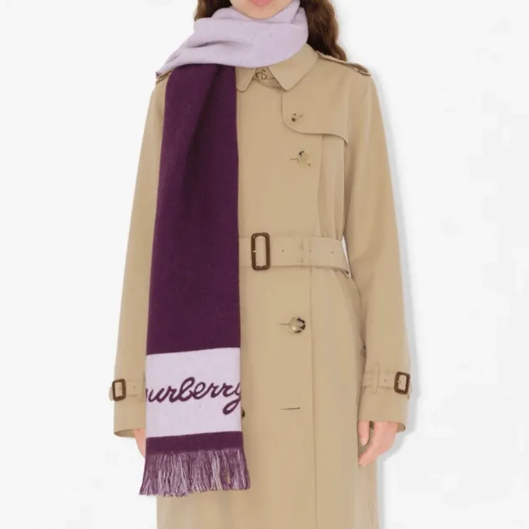 Burberry Ekd Logo Wool Scarf-3