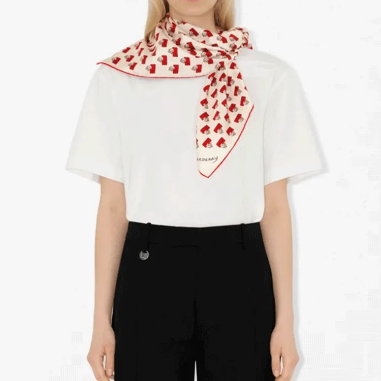 Burberry Postbox Motif Silk Ccarf-2
