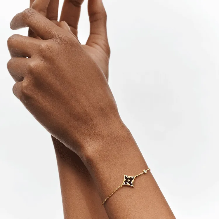 LOUIS VUITTON Color Blossom Bb Star Bracelet Yellow Gold Onyx And Diamond-1