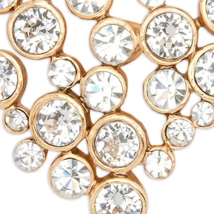 Oscar De La Renta Crystal Heart Brooch-1