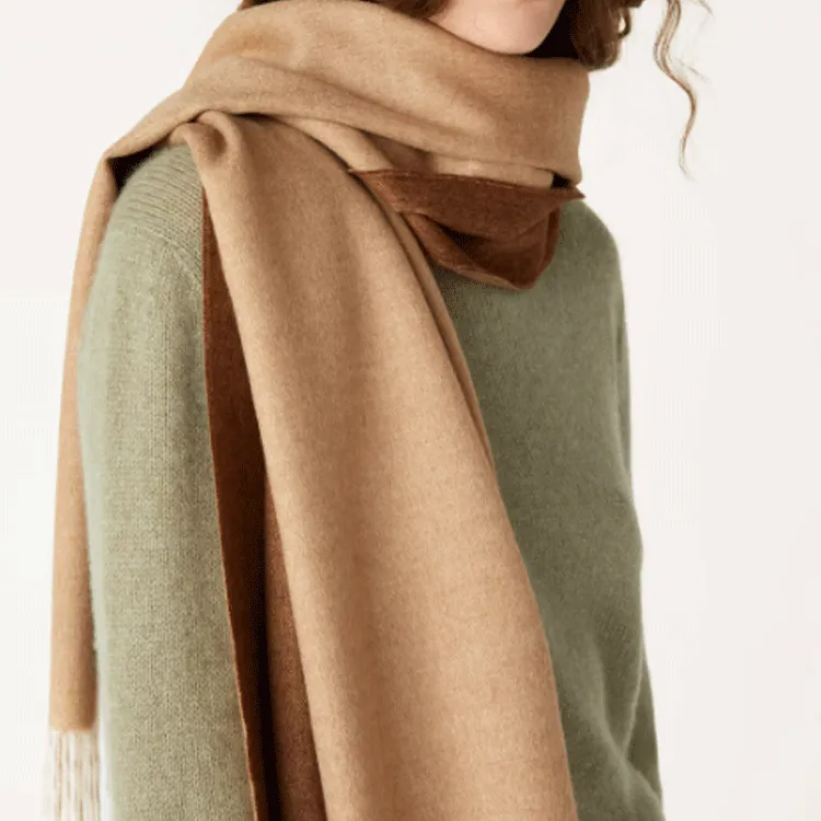 Loro Piana Cashmere Shawls Women's Light Umber-1