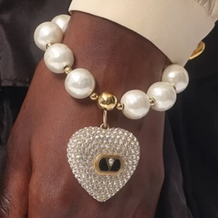 Valentino VLogo Signature Embellished Bracelet-2