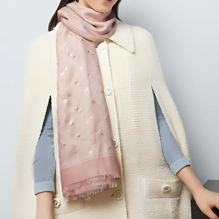 GUCCI Horsebit-Print Fringed Scarf-2