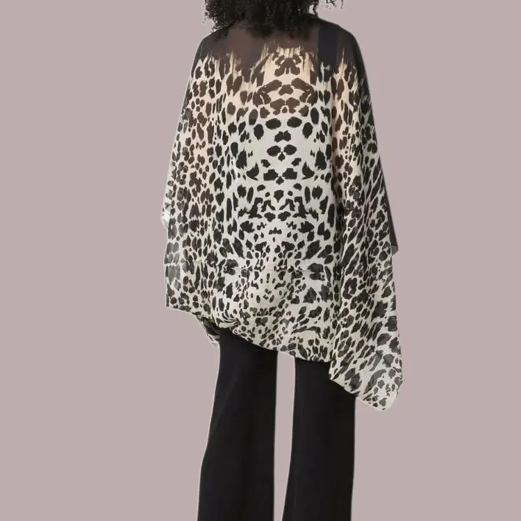 Roberto Cavalli Leopard-print Silk Shawl-1