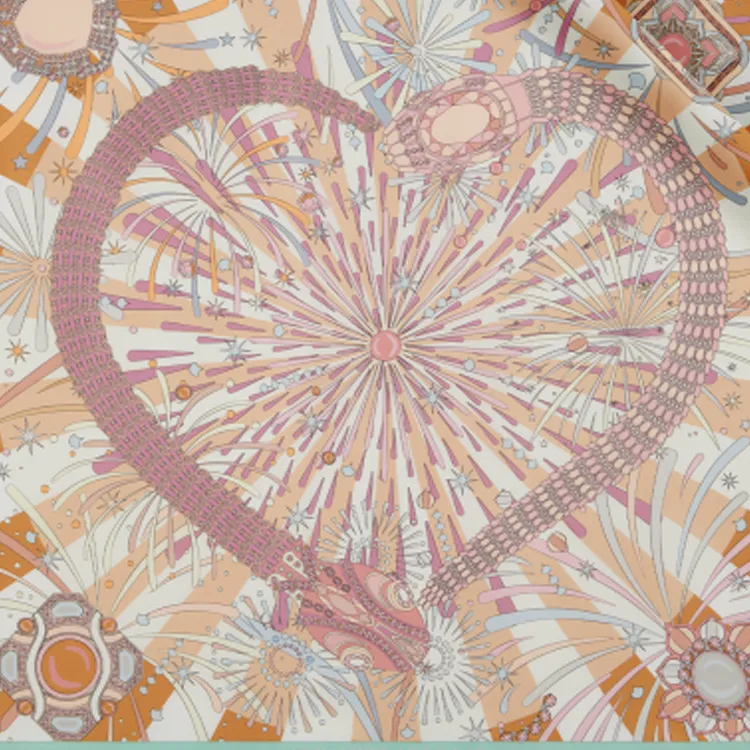 BVLGARI Silk Silk Scarves Women's Beige-2