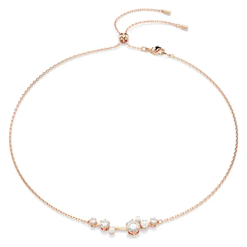 Swarovski Constella Faux Crystal Necklaces Women's Rose Gold-1