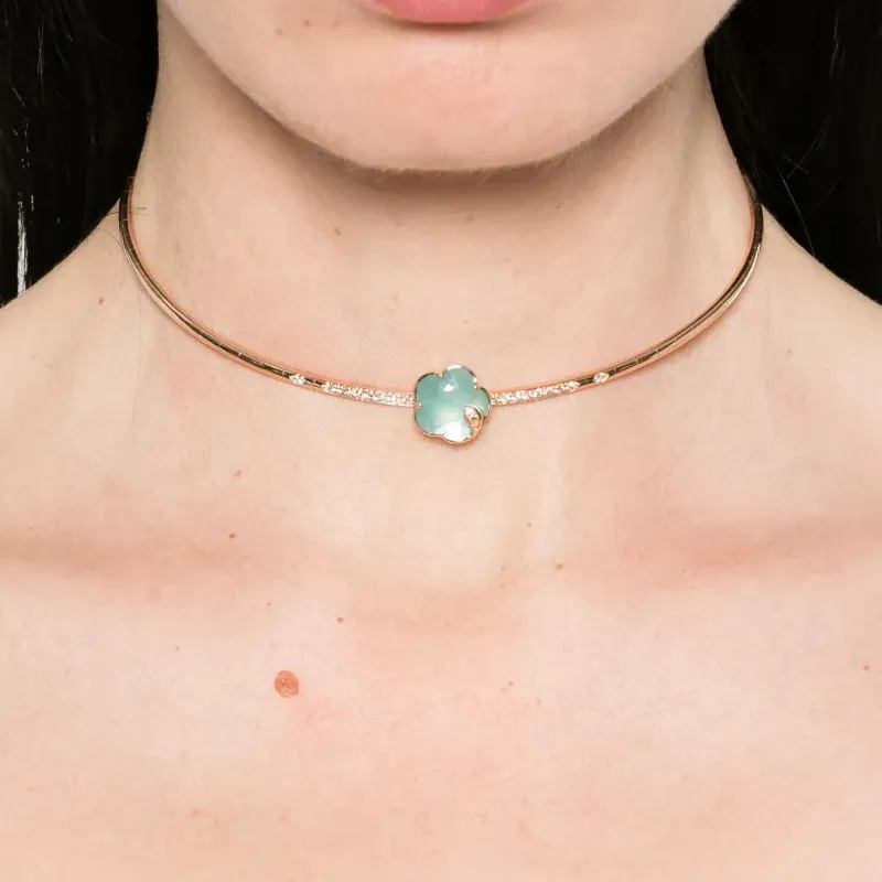 Pasquale Bruni 18K Rose Gold Petit Joli Lunaire Diamond Choker-1