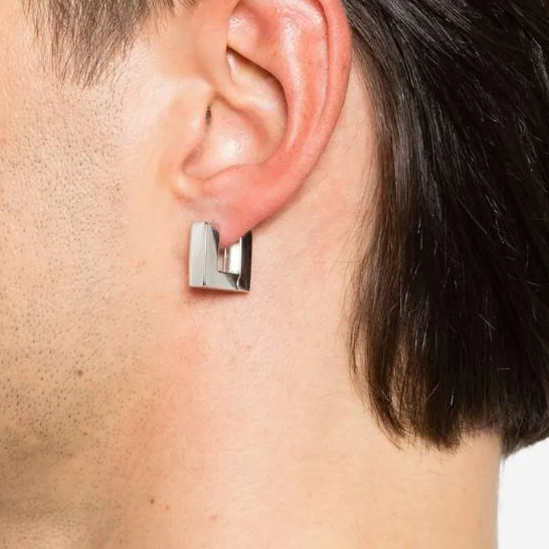 TOM WOOD Small Square Hoops Earrings-2