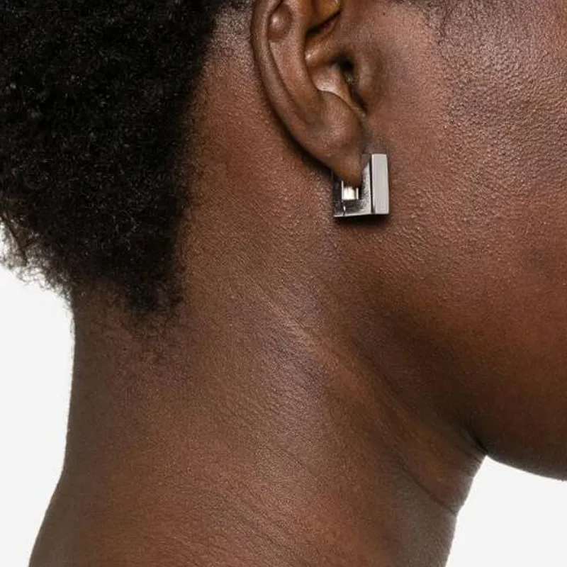 TOM WOOD Small Square Hoops Earrings-3