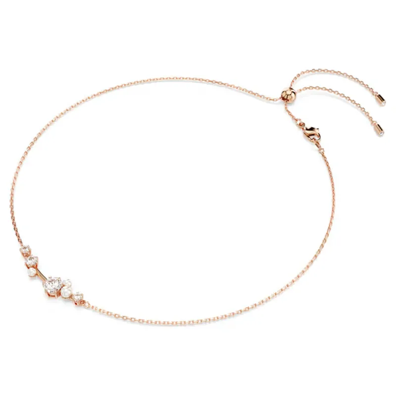 Swarovski Constella Faux Crystal Necklaces Women's Rose Gold-2
