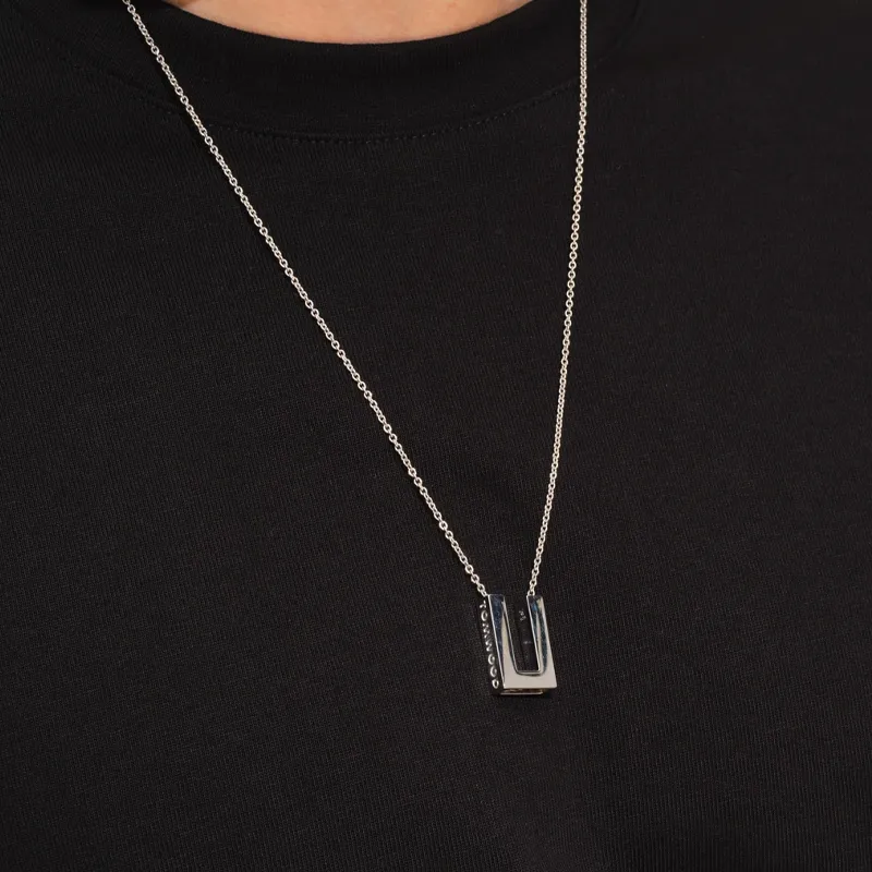 TOM WOOD Square Pendant Necklace-4